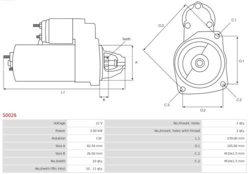 S0026 - AS-PL - Starttimoottori - Image 4